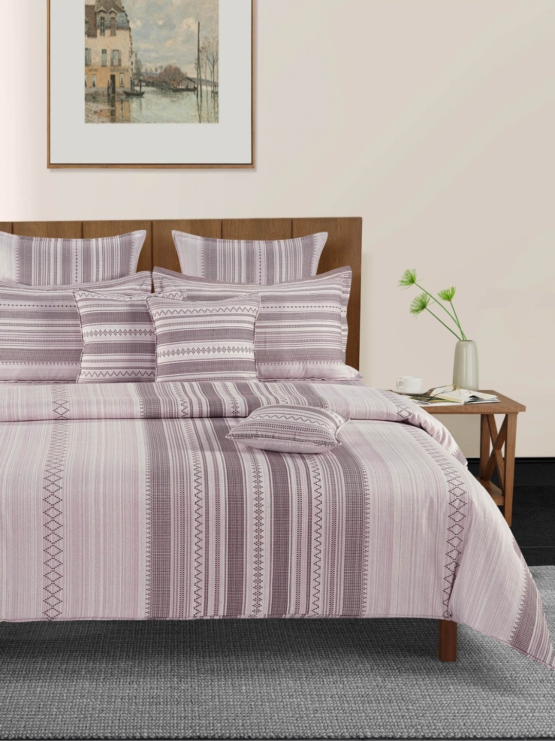 SWAYAM Pastel Vogue Red & Grey Striped Pure Cotton AC Room 150 GSM Double Bed Comforter
SWAYAM Pastel Vogue Red & Grey Striped Pure Cotton AC Room 150 GSM Double Bed Comforter