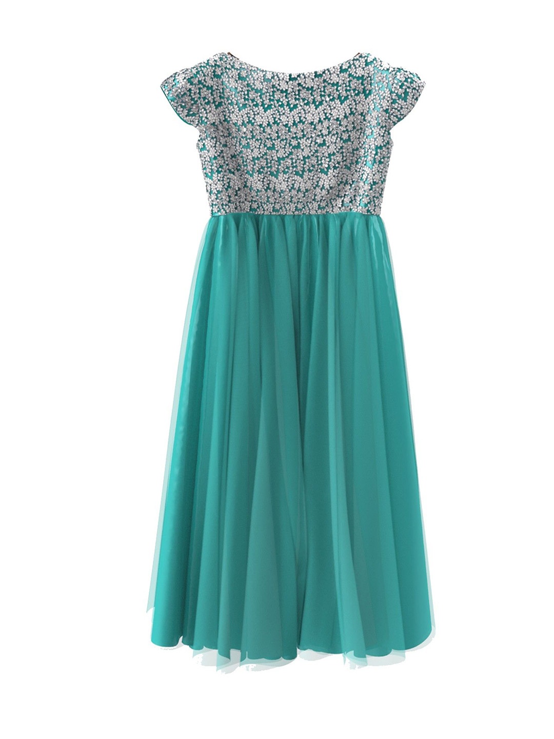 BAESD Girls Floral Embroidered Fit & Flare Boat Neck Cap Sleeves Maxi Dress, Sea green
BAESD Girls Floral Embroidered Fit & Flare Boat Neck Cap Sleeves Maxi Dress, Sea green