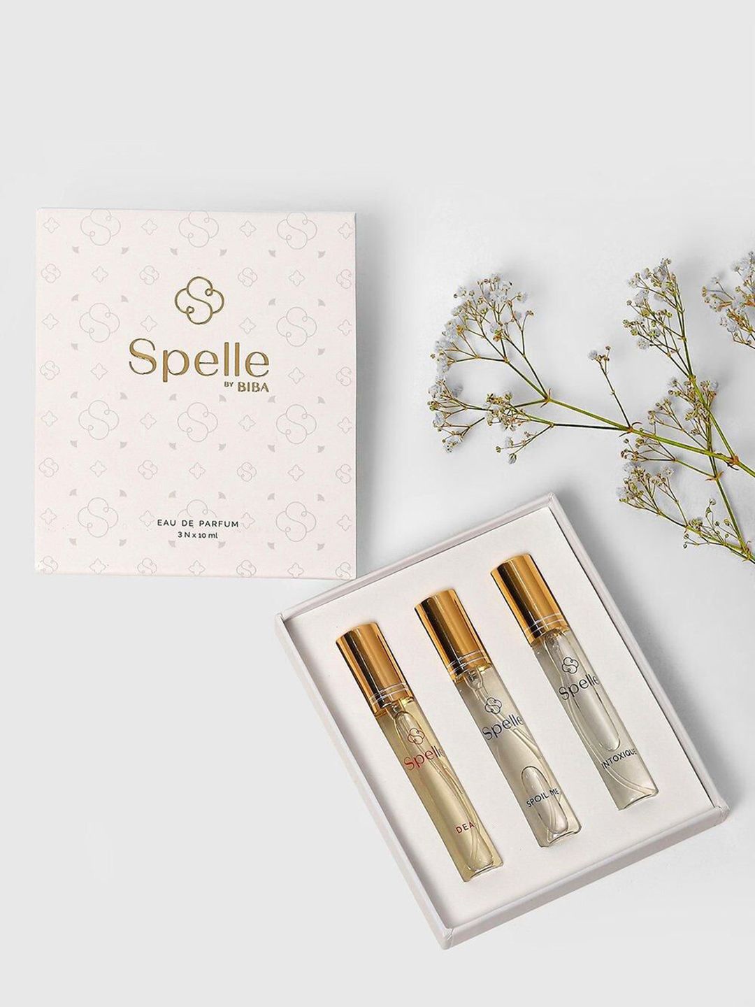 Spelle Dea- Spoil Me & Intoxique Women Set Of 3 Long Lasting Eau De Perfume - 10 ml Each, Off white
Spelle Dea- Spoil Me & Intoxique Women Set Of 3 Long Lasting Eau De Perfume - 10 ml Each, Off white