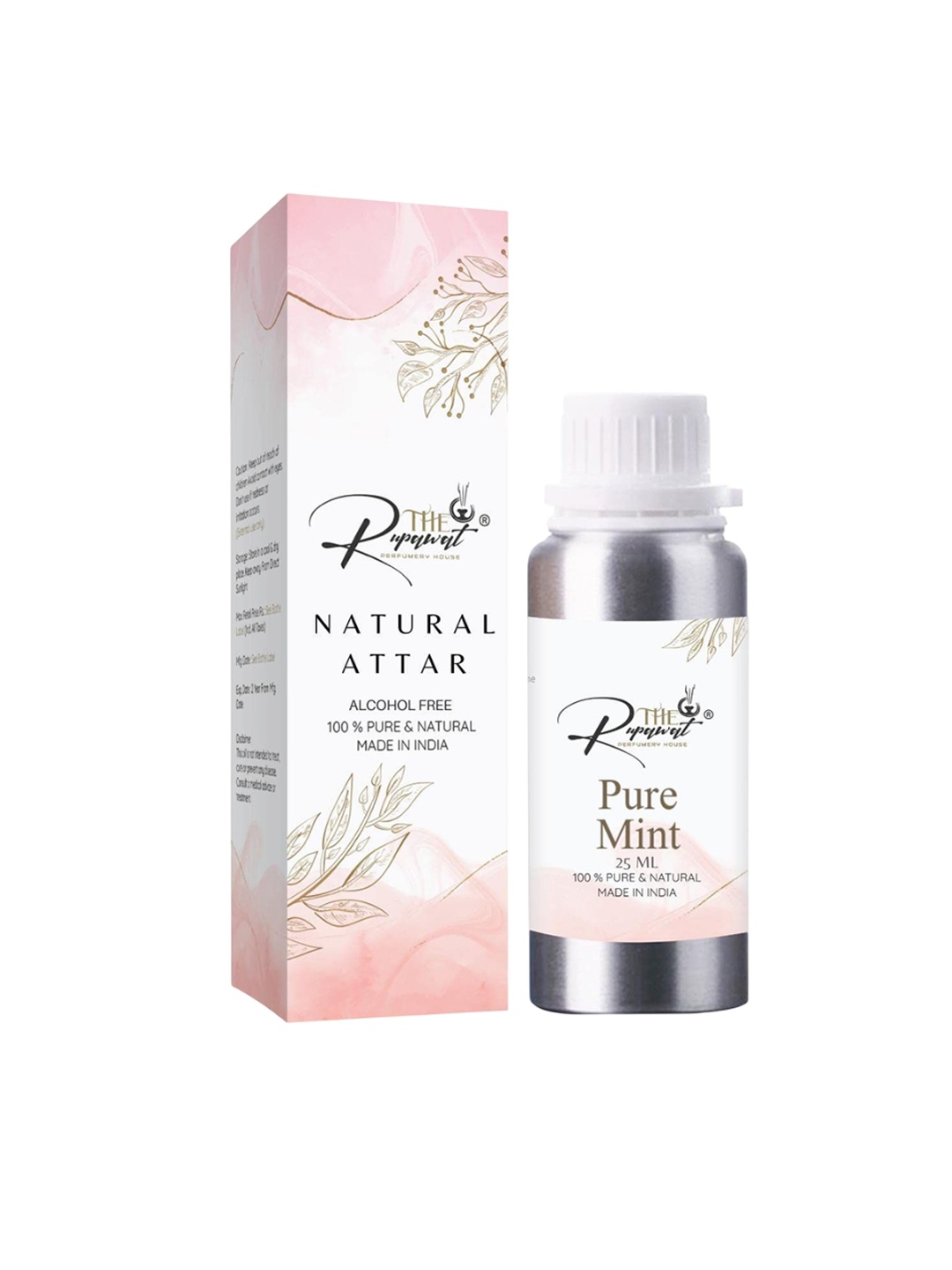 THE RUPAWAT Perfumery House Pure Mint Natural & Alcohol Free Attar - 25 ml, Transparent
THE RUPAWAT Perfumery House Pure Mint Natural & Alcohol Free Attar - 25 ml, Transparent