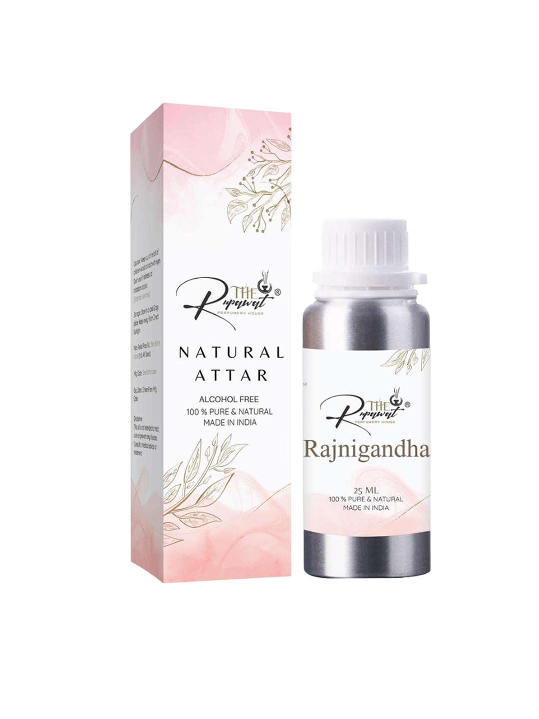 THE RUPAWAT Perfumery House Rajnigandha 100% Pure & Natural Alcohol-Free Attar - 25 ml, Transparent
THE RUPAWAT Perfumery House Rajnigandha 100% Pure & Natural Alcohol-Free Attar - 25 ml, Transparent