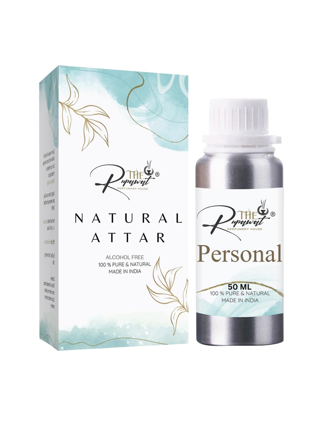 THE RUPAWAT Perfumery House Personal 100% Pure & Natural Alcohol Free Attar - 50 ml, Transparent
THE RUPAWAT Perfumery House Personal 100% Pure & Natural Alcohol Free Attar - 50 ml, Transparent