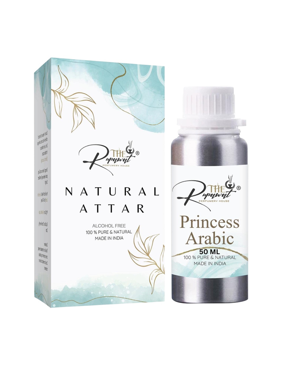 THE RUPAWAT Perfumery House Princess Arabic Natural & Alcohol Free Attar - 50 ml, Transparent
THE RUPAWAT Perfumery House Princess Arabic Natural & Alcohol Free Attar - 50 ml, Transparent