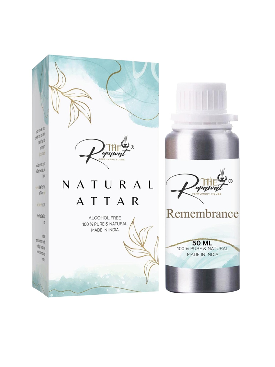 THE RUPAWAT Perfumery House Remembrance Natural & Alcohol-Free Attar - 50 ml, Transparent
THE RUPAWAT Perfumery House Remembrance Natural & Alcohol-Free Attar - 50 ml, Transparent