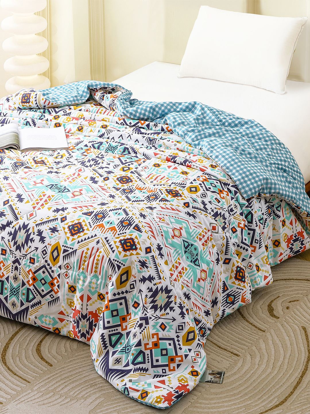 Story@home White Printed Microfiber Mild Winter 240 GSM Single Reversible Bed Comforter
Story@home White Printed Microfiber Mild Winter 240 GSM Single Reversible Bed Comforter