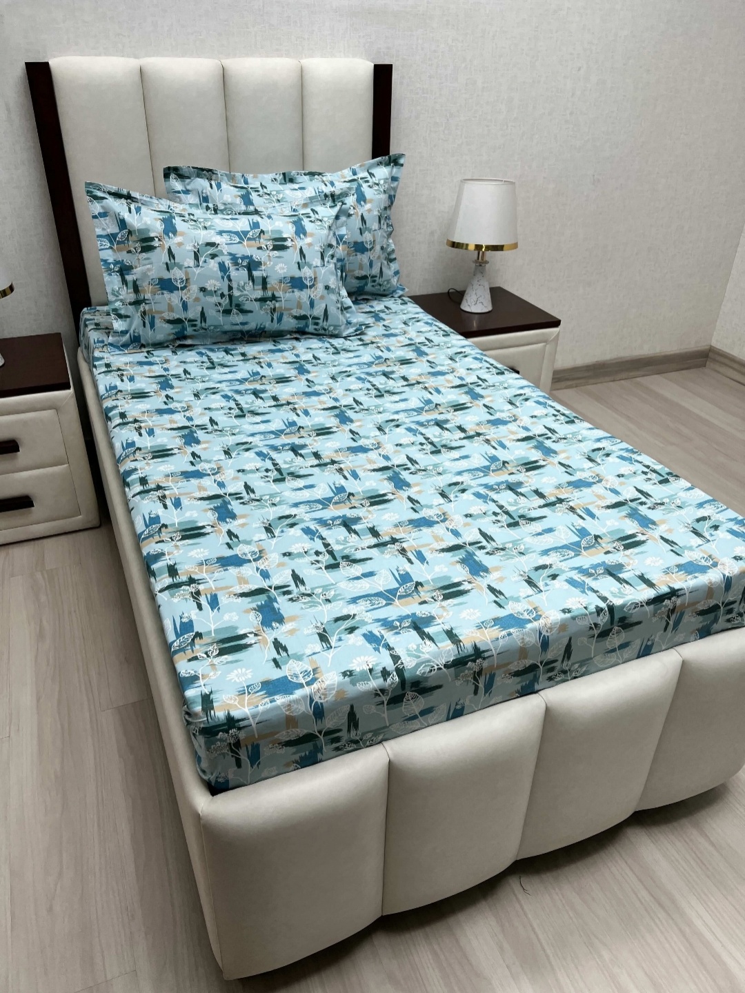 Pure Decor Cotton Single Bed Size Bedsheet With 2 Pillow Covers 1.73m X 2.36m, Blue
Pure Decor Cotton Single Bed Size Bedsheet With 2 Pillow Covers 1.73m X 2.36m, Blue