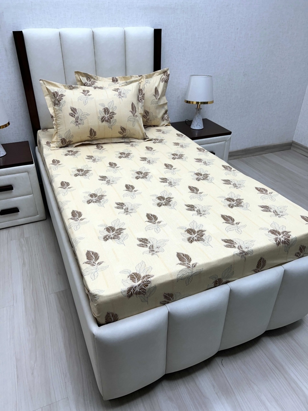 Pure Decor Cotton Single Bed Size Bedsheet With 2 Pillow Covers 1.73m X 2.36m, Beige
Pure Decor Cotton Single Bed Size Bedsheet With 2 Pillow Covers 1.73m X 2.36m, Beige