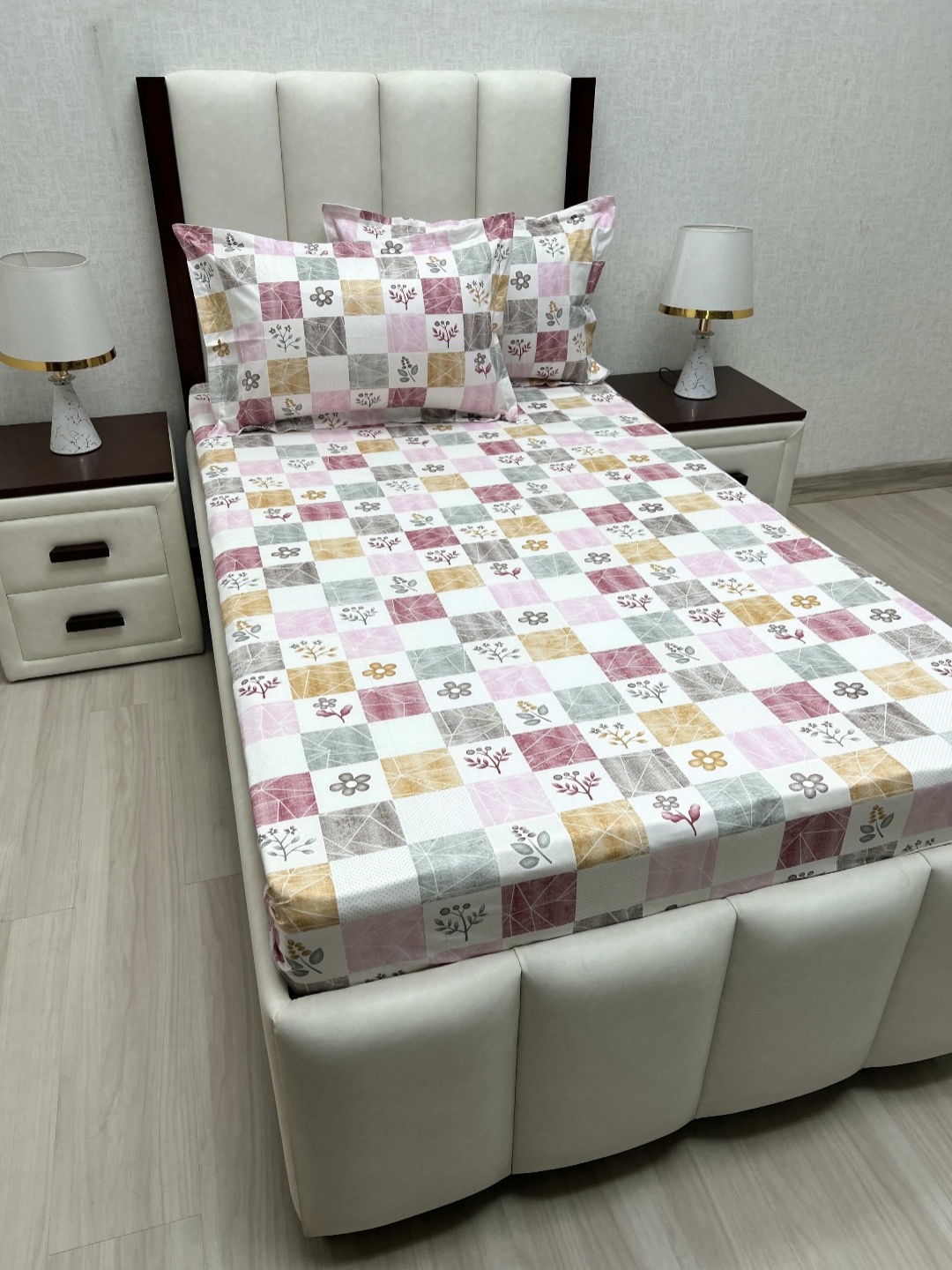 Pure Decor Cotton Single Bed Size Bedsheet With 2 Pillow Covers 1.73m X 2.36m, White
Pure Decor Cotton Single Bed Size Bedsheet With 2 Pillow Covers 1.73m X 2.36m, White