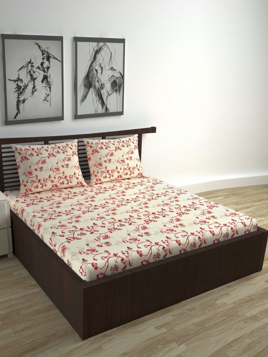Divine Casa Florate Beige Floral Printed Cotton 144 TC Queen Bedsheet Set 2 m x 1.5 m
Divine Casa Florate Beige Floral Printed Cotton 144 TC Queen Bedsheet Set 2 m x 1.5 m