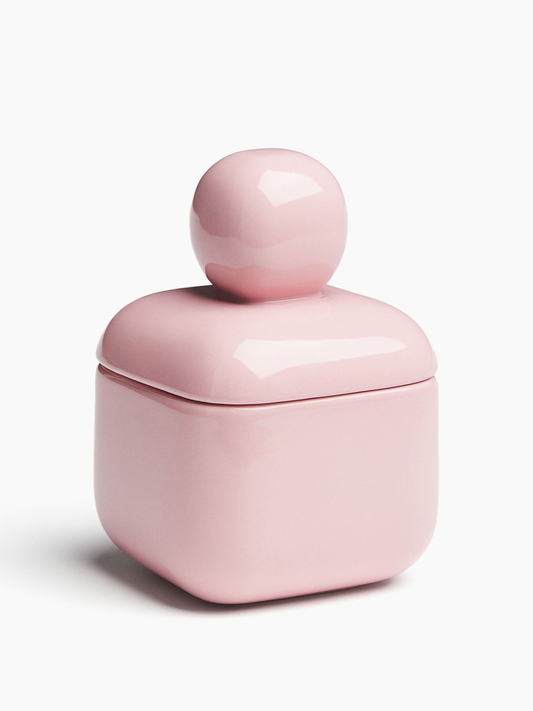 H&M Pink Small Stoneware Box With A Lid 
H&M Pink Small Stoneware Box With A Lid