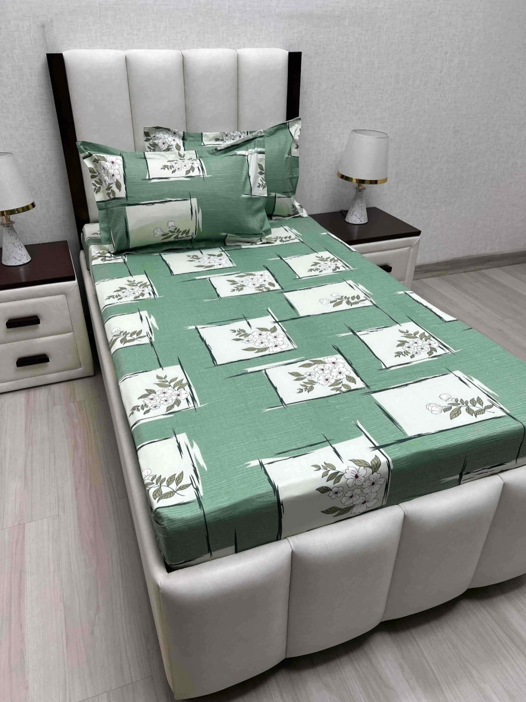Pure Decor Cotton Single Bed Size Bedsheet With 2 Pillow Covers 1.73m X 2.36m, Green
Pure Decor Cotton Single Bed Size Bedsheet With 2 Pillow Covers 1.73m X 2.36m, Green