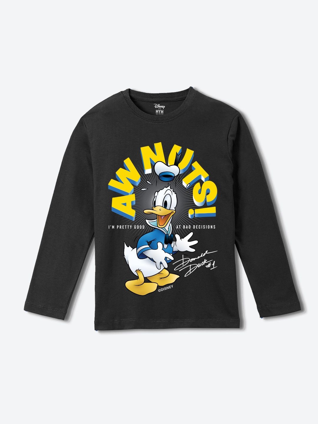 Wear Your Mind Boys Donald Duck Graphic Printed Round Neck Pure Cotton T-shirt, Navy blue
Wear Your Mind Boys Donald Duck Graphic Printed Round Neck Pure Cotton T-shirt, Navy blue