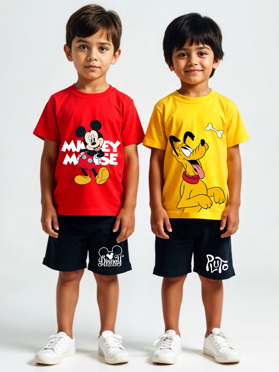 Disney By Miss and Chief Boys Pack Of 2 Printed Round Neck T-Shirt With Shorts, Yellow
Disney By Miss and Chief Boys Pack Of 2 Printed Round Neck T-Shirt With Shorts, Yellow