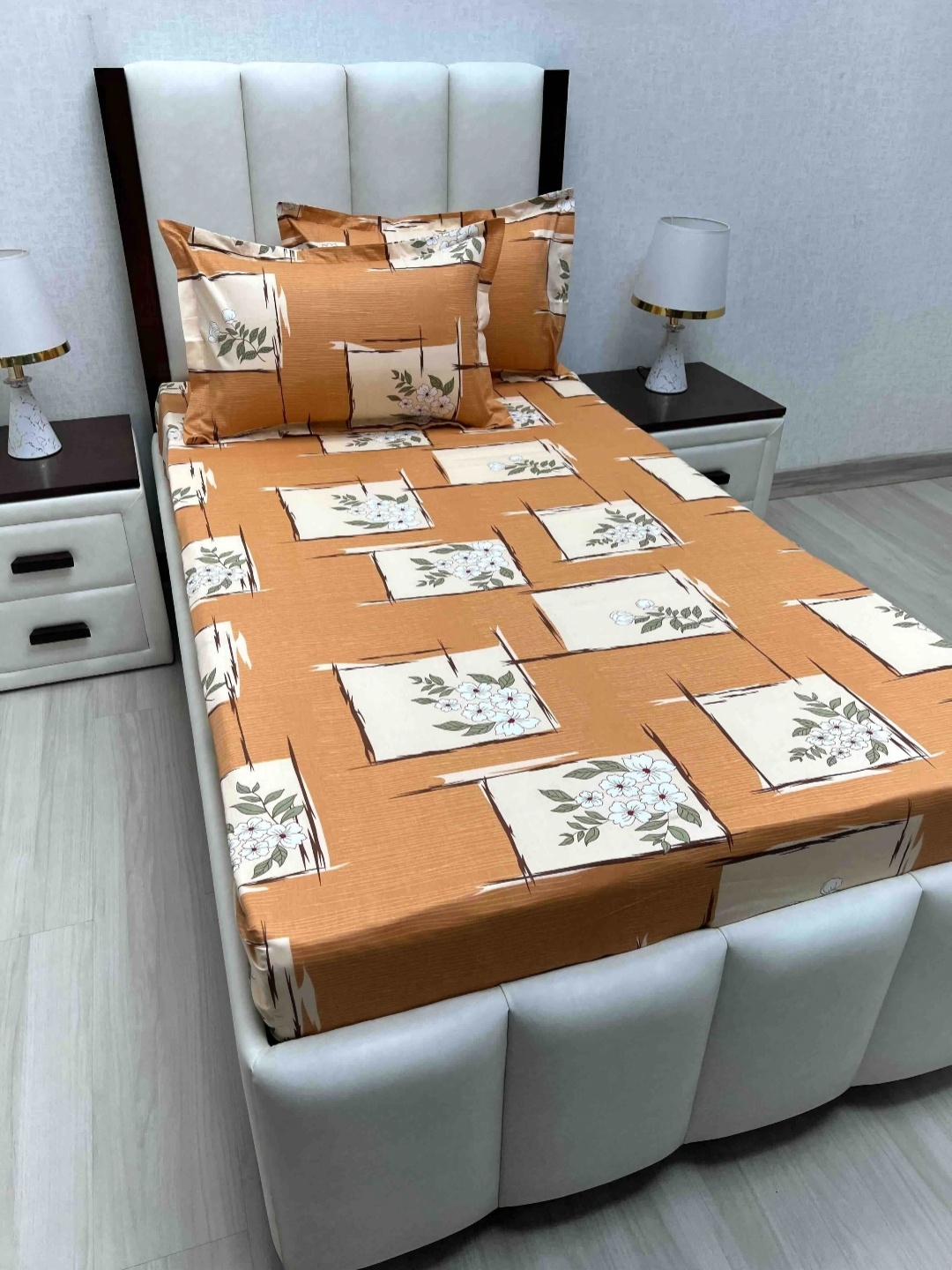 Pure Decor Cotton Single Bed Size Bedsheet With 2 Pillow Covers 1.73m X 2.36m, Orange
Pure Decor Cotton Single Bed Size Bedsheet With 2 Pillow Covers 1.73m X 2.36m, Orange