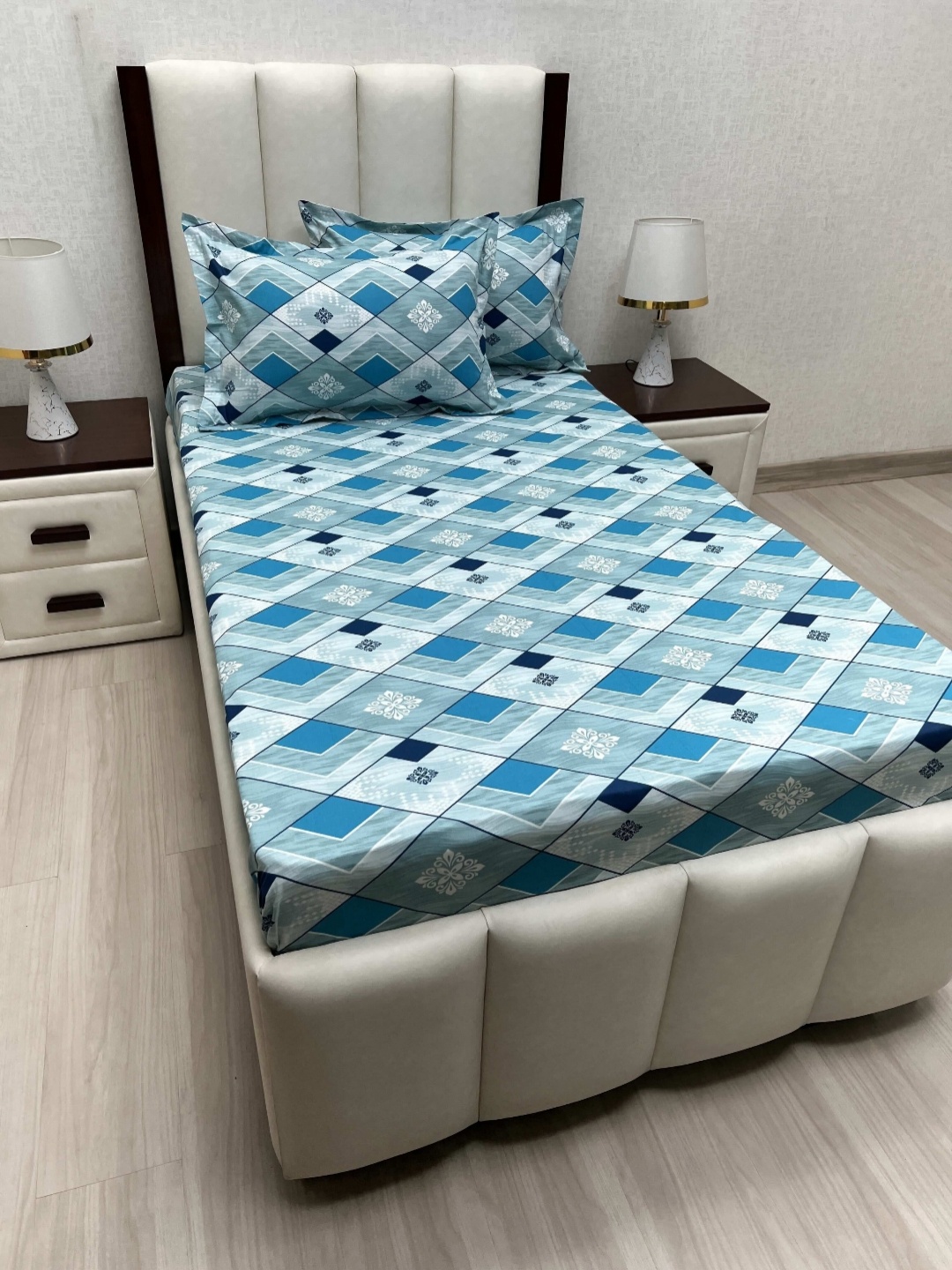 Pure Decor Cotton Single Bed Size Bedsheet With 2 Pillow Covers 1.73m X 2.36m, Blue
Pure Decor Cotton Single Bed Size Bedsheet With 2 Pillow Covers 1.73m X 2.36m, Blue