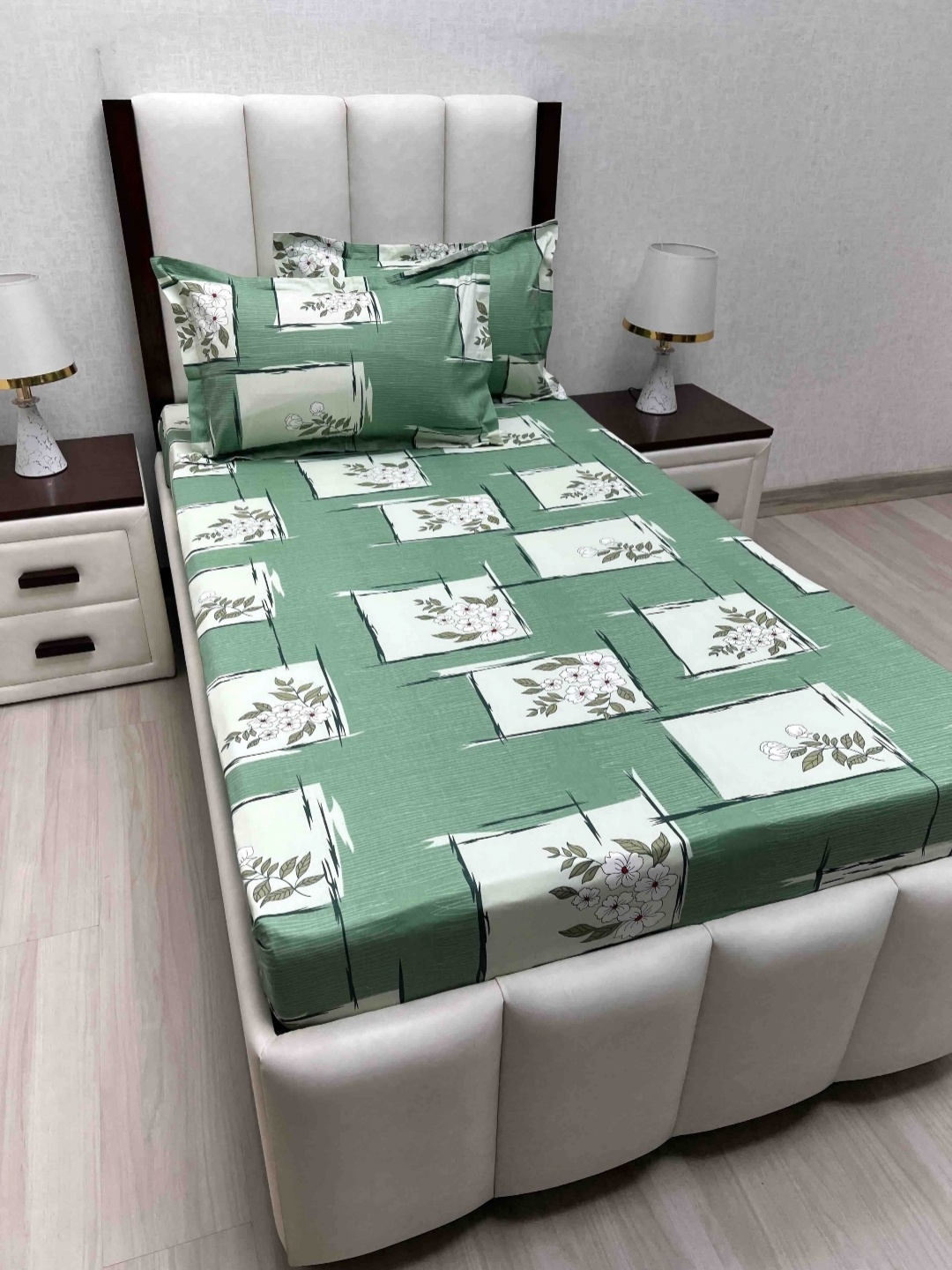 Pure Decor Cotton Single Bed Size Bedsheet With 2 Pillow Covers 1.73m X 2.36m, Green
Pure Decor Cotton Single Bed Size Bedsheet With 2 Pillow Covers 1.73m X 2.36m, Green