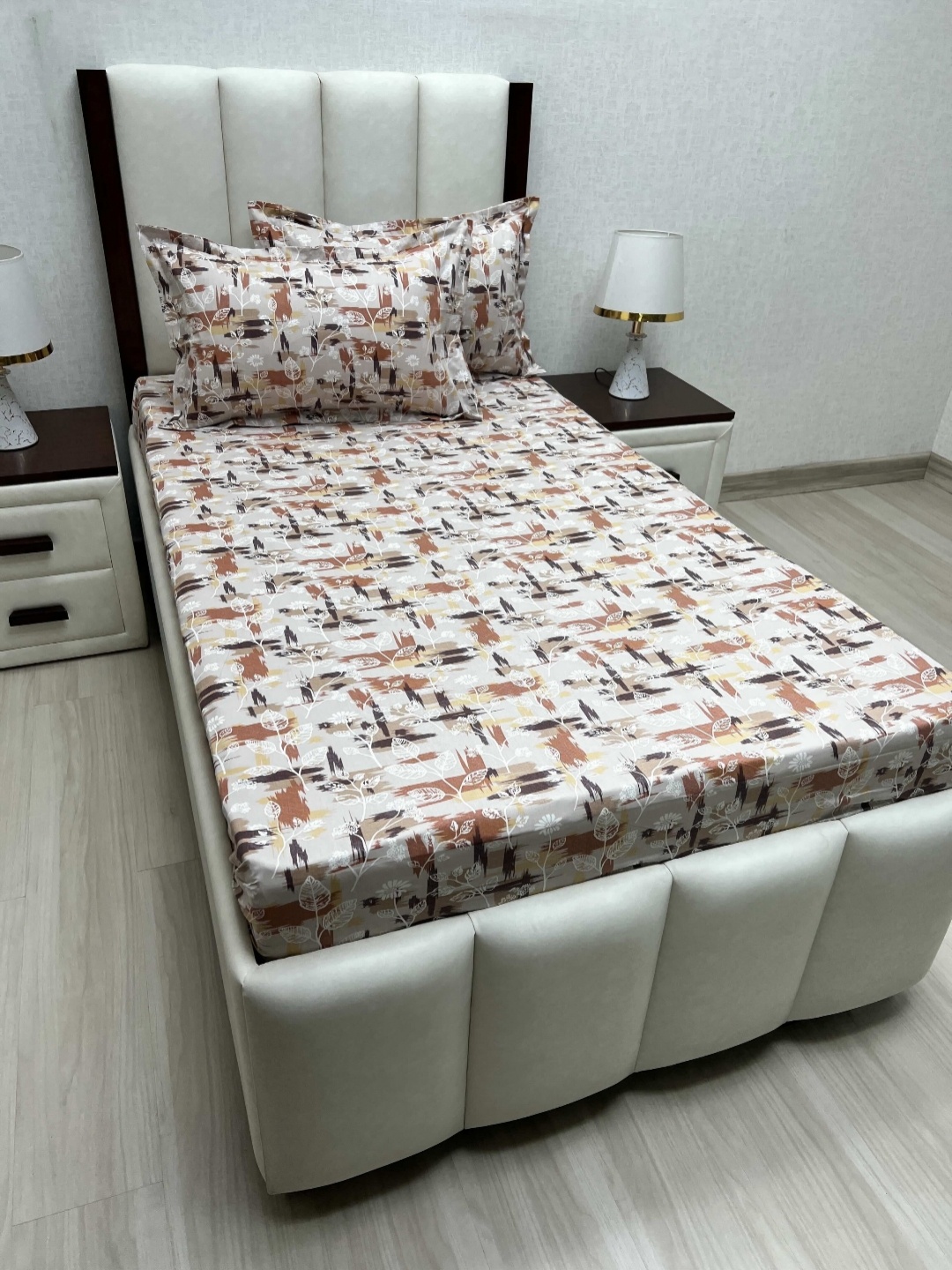 Pure Decor Cotton Single Bed Size Bedsheet With 2 Pillow Covers 1.73m X 2.36m, Brown
Pure Decor Cotton Single Bed Size Bedsheet With 2 Pillow Covers 1.73m X 2.36m, Brown
