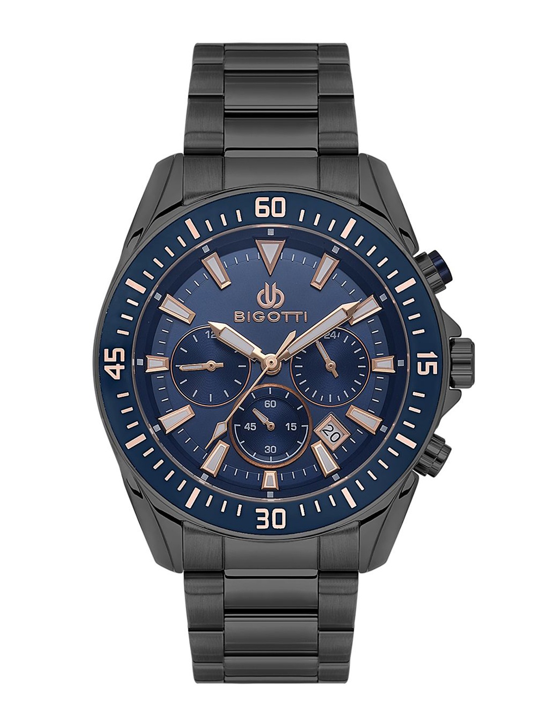 BIGOTTI Men Stainless Steel Bracelet Style Straps Chronograph Analogue Watch BG.1.10570-5, Blue
BIGOTTI Men Stainless Steel Bracelet Style Straps Chronograph Analogue Watch BG.1.10570-5, Blue