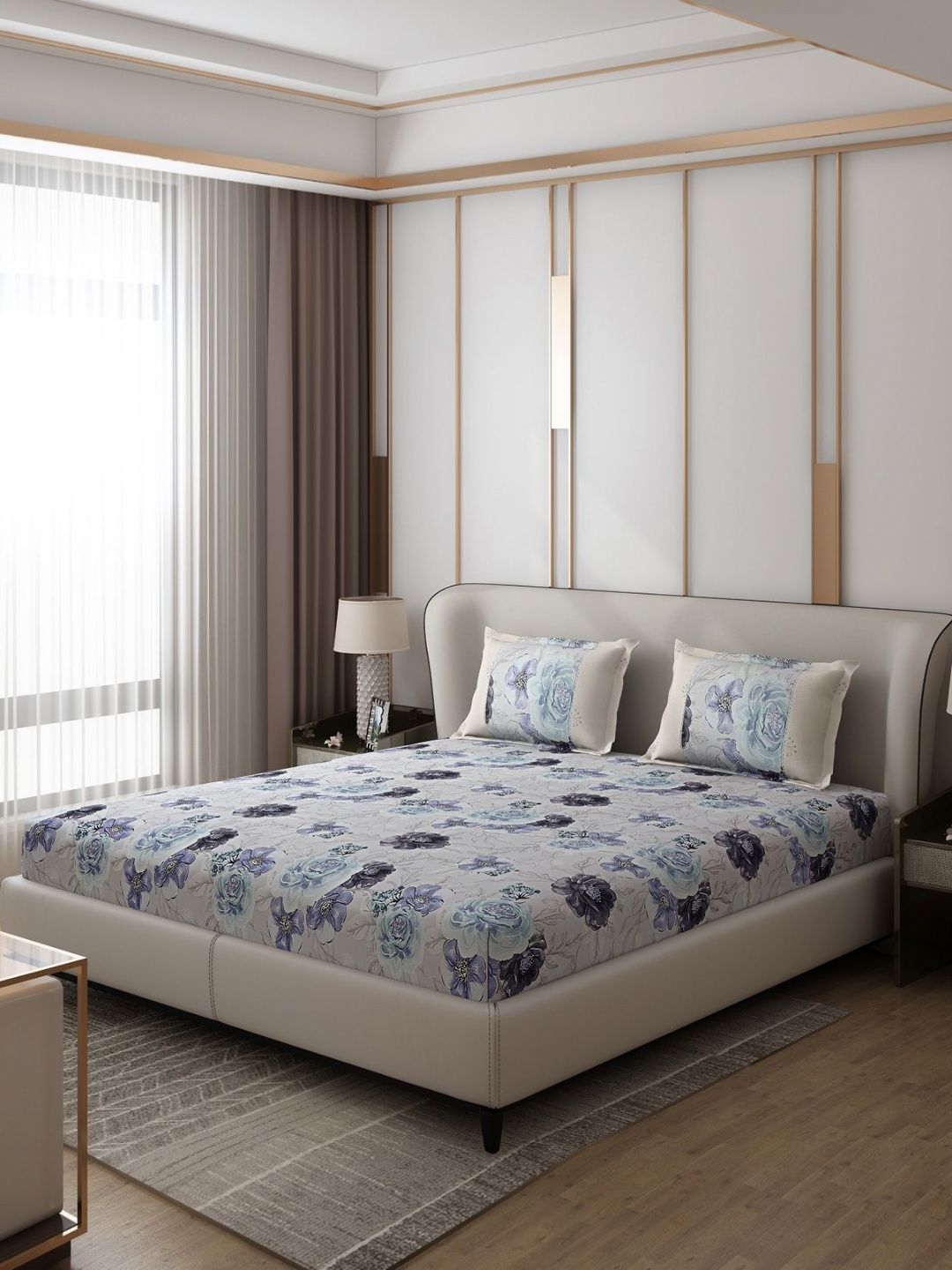 Monte Carlo Vibrant Blue & Grey Ethnic Motifs 130 TC Queen Bedsheet with 2 Pillow Covers
Monte Carlo Vibrant Blue & Grey Ethnic Motifs 130 TC Queen Bedsheet with 2 Pillow Covers