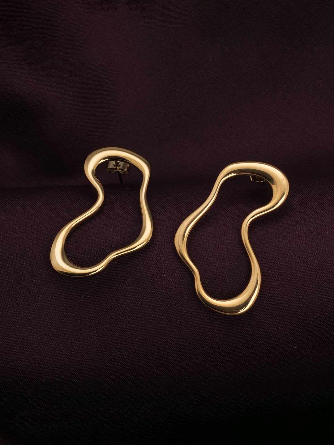 PALMONAS Stainless Steel Gold Plated Waterproof Quirky Irregular Dangle Drop Earrings
PALMONAS Stainless Steel Gold Plated Waterproof Quirky Irregular Dangle Drop Earrings
