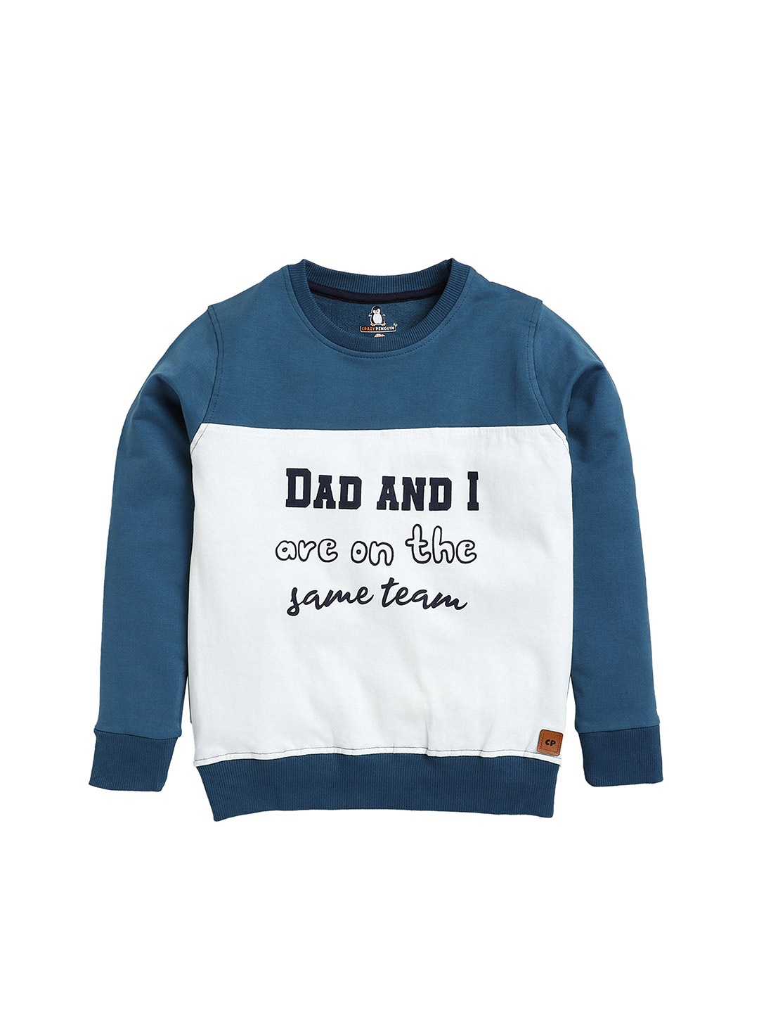 CRAZYPENGUIN ELITE Boys Organic Cotton Printed Round Neck Sweatshirt, Blue
CRAZYPENGUIN ELITE Boys Organic Cotton Printed Round Neck Sweatshirt, Blue