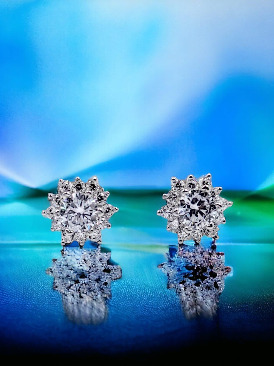 AMONROO Sterling Silver Rhodium-Plated Cubic Zirconia Stone Studded Circular Shaped Studs
AMONROO Sterling Silver Rhodium-Plated Cubic Zirconia Stone Studded Circular Shaped Studs