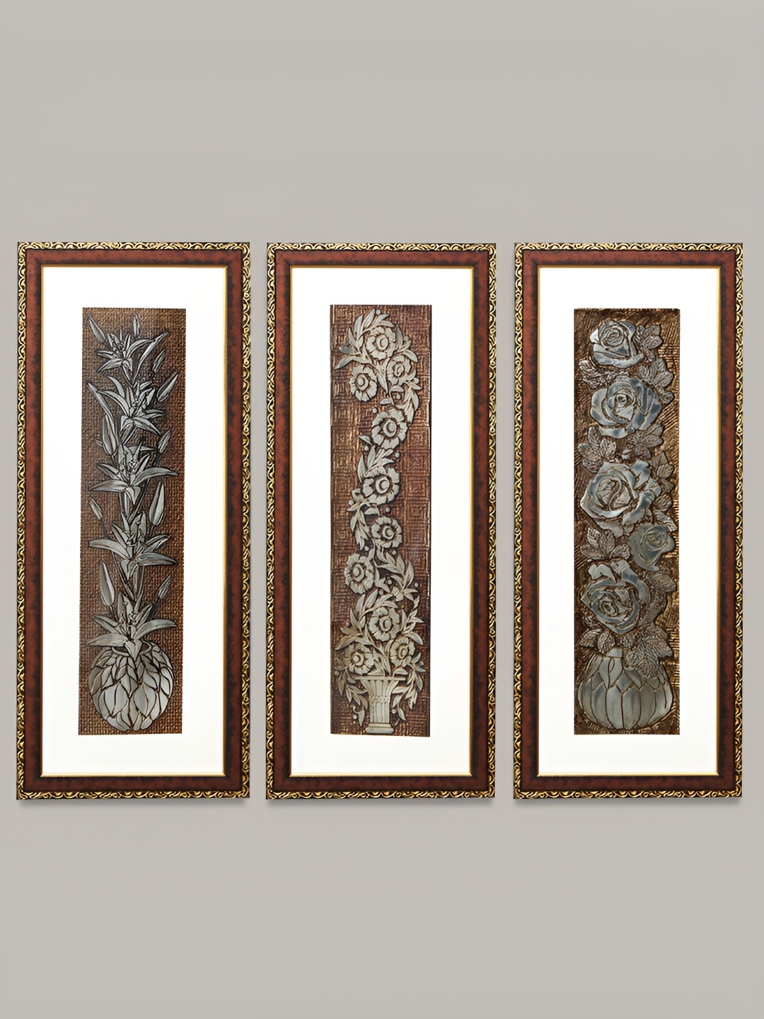 SHREE KALA HOME DECOR Brown & White 3 Pieces Floral and Botanical Painting Wall Arts
SHREE KALA HOME DECOR Brown & White 3 Pieces Floral and Botanical Painting Wall Arts