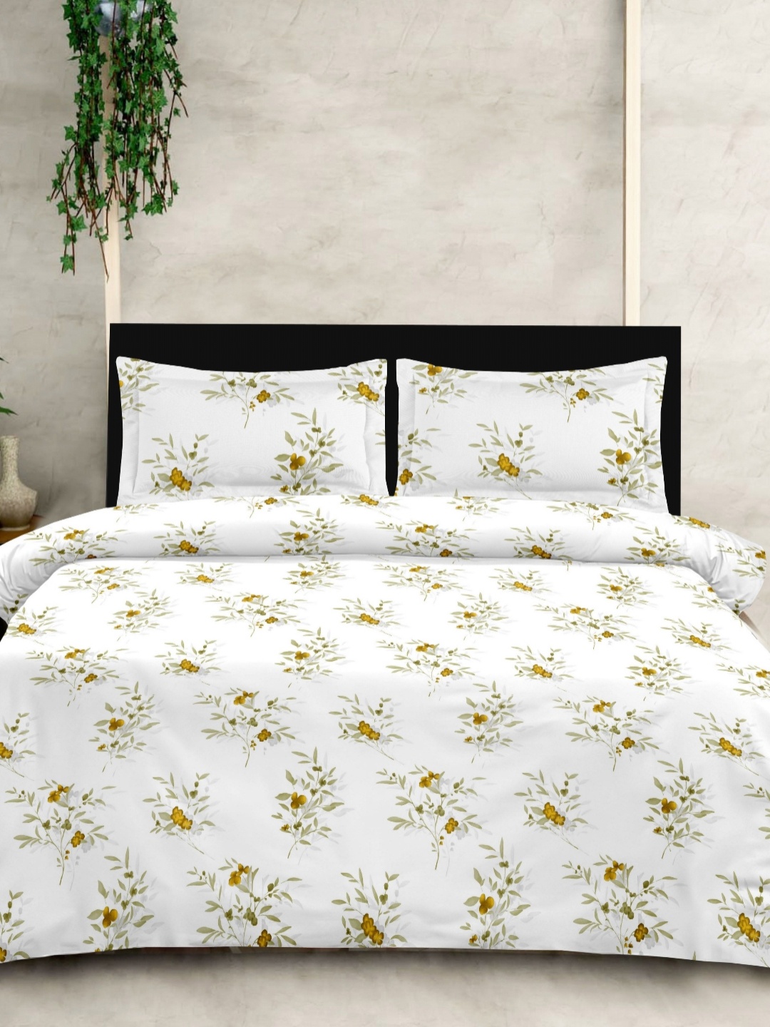 Ariana White & Mustard Floral Printed 210 TC Cotton King Bedsheet Set 2.70 m x 2.70 m
Ariana White & Mustard Floral Printed 210 TC Cotton King Bedsheet Set 2.70 m x 2.70 m