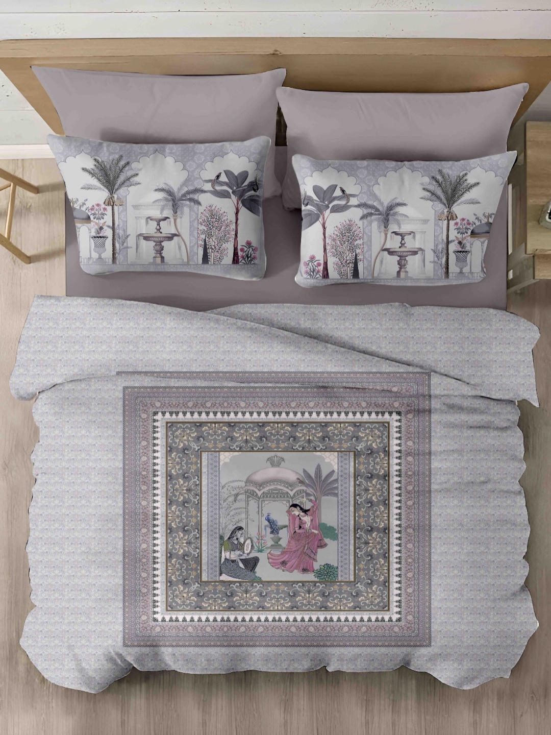 Ariana Lavender Ethnic Motifs Printed Cotton 400 TC King Bedsheet Set 2.70 m x 2.70 m
Ariana Lavender Ethnic Motifs Printed Cotton 400 TC King Bedsheet Set 2.70 m x 2.70 m