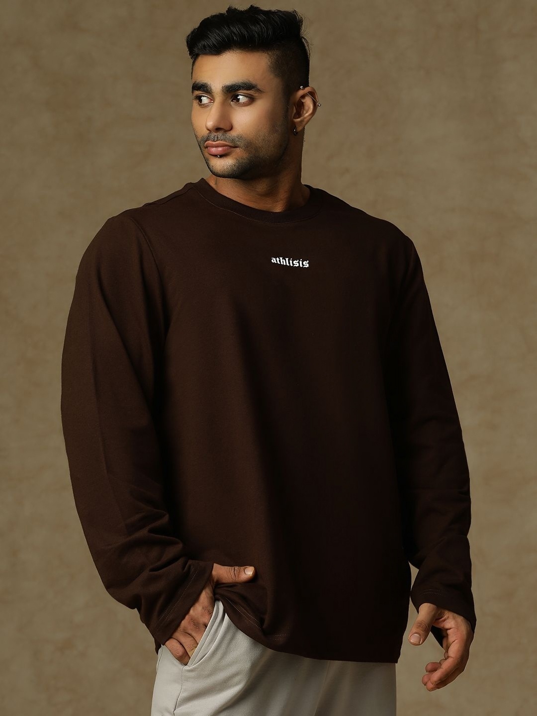 ATHLISIS Men Typography Printed Round Neck Cotton Oversized T-shirt, Coffee brown
ATHLISIS Men Typography Printed Round Neck Cotton Oversized T-shirt, Coffee brown