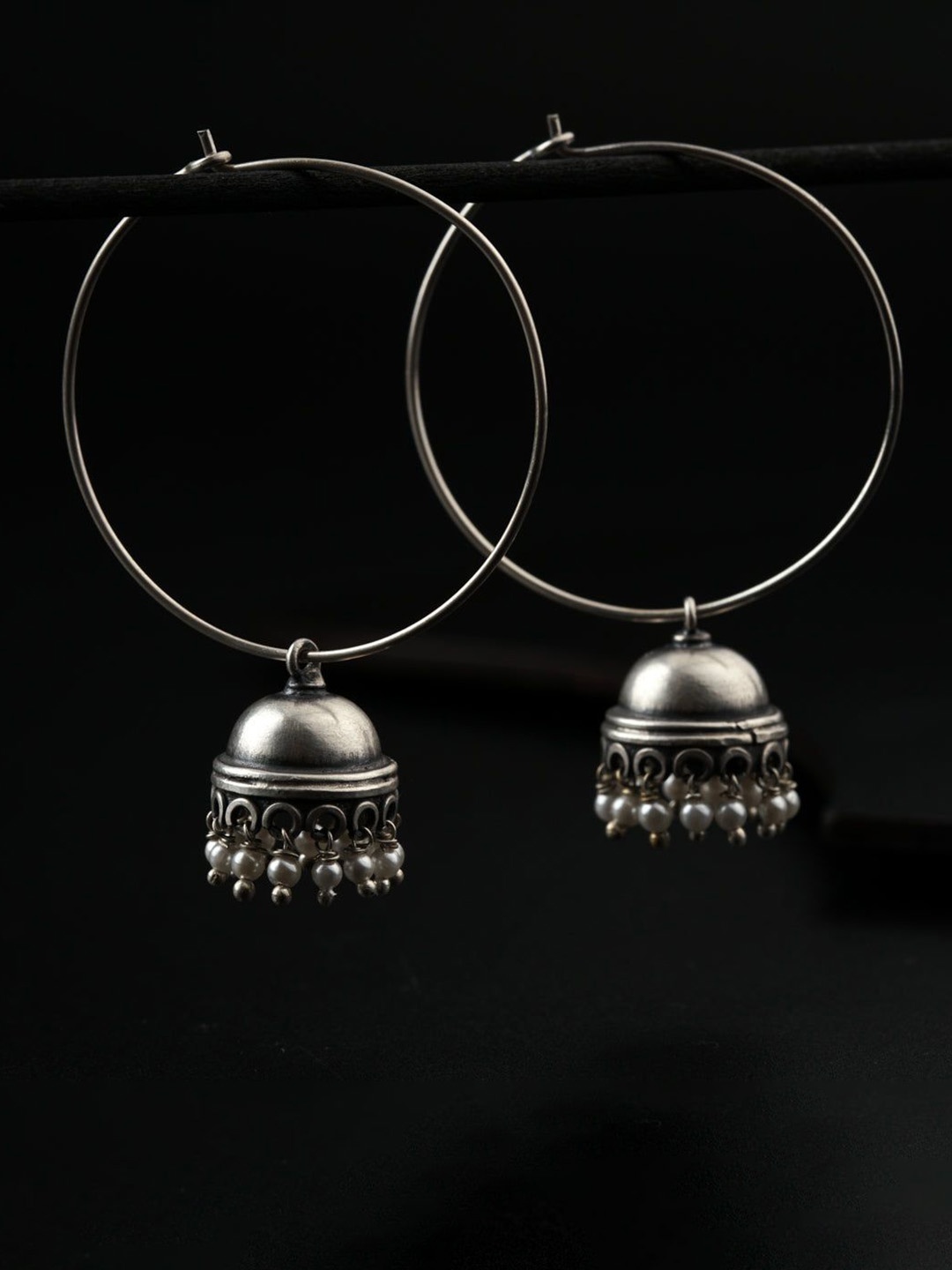 House of Aadyaa 925 Sterling Silver Stones and Beads Studded Circular Hoop Earrings
House of Aadyaa 925 Sterling Silver Stones and Beads Studded Circular Hoop Earrings
