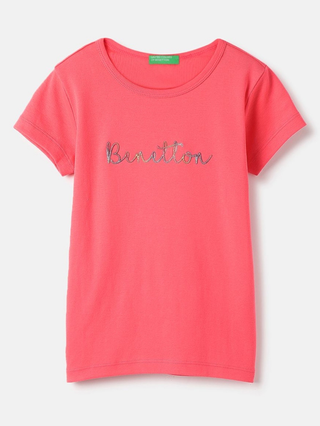 United Colors of Benetton Girls Typography Printed Round Neck Pure Cotton T-shirt, Pink
United Colors of Benetton Girls Typography Printed Round Neck Pure Cotton T-shirt, Pink