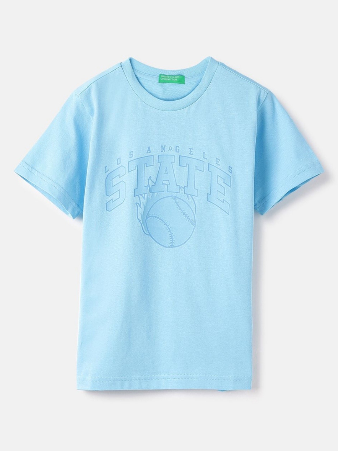 United Colors of Benetton Boys Typography Printed Round Neck Pure Cotton T-shirt, Blue
United Colors of Benetton Boys Typography Printed Round Neck Pure Cotton T-shirt, Blue