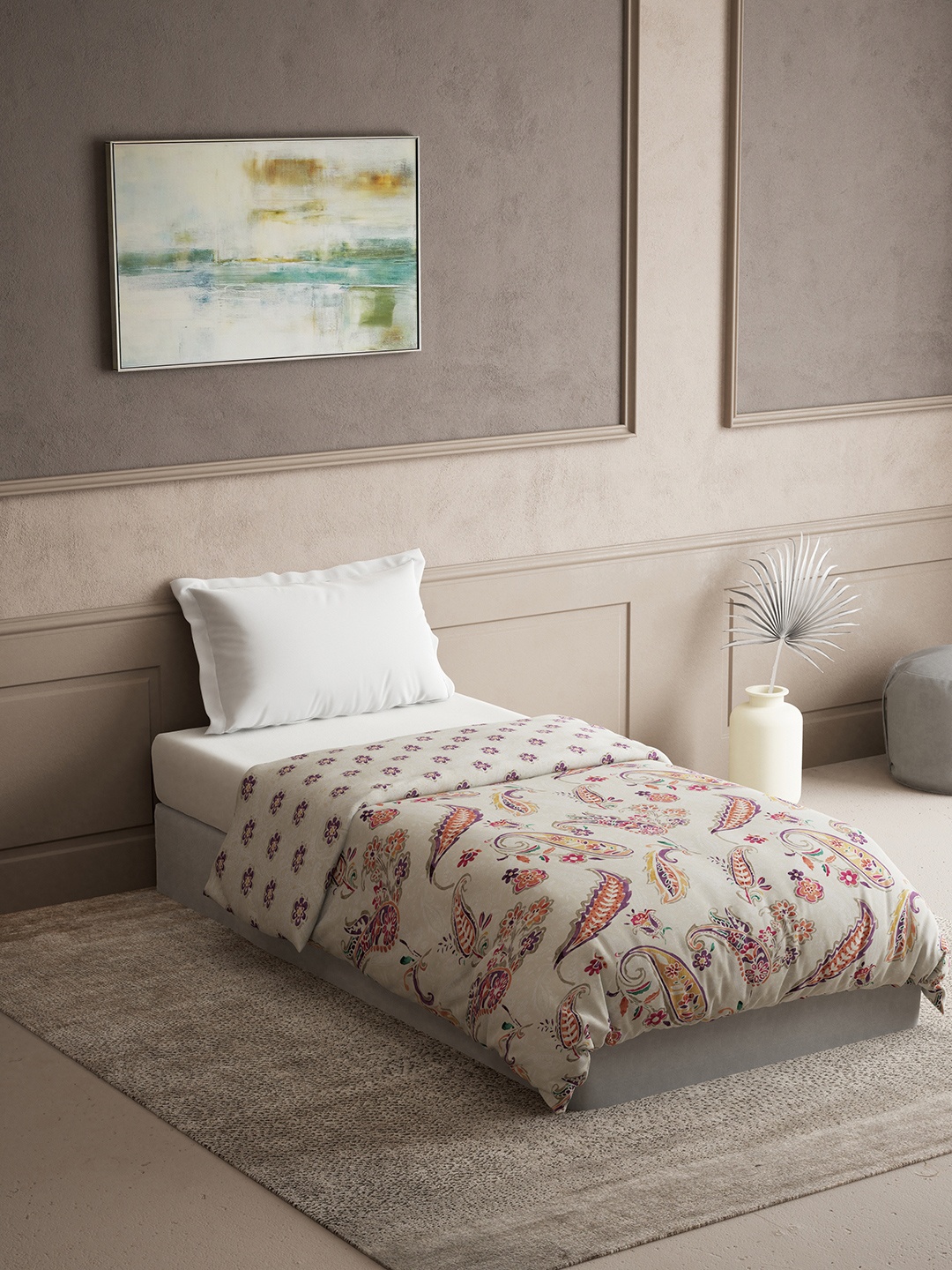 DDecor Off White & Purple Paisley Pure Cotton 300 GSM Heavy Winter Single Bed Quilt
DDecor Off White & Purple Paisley Pure Cotton 300 GSM Heavy Winter Single Bed Quilt