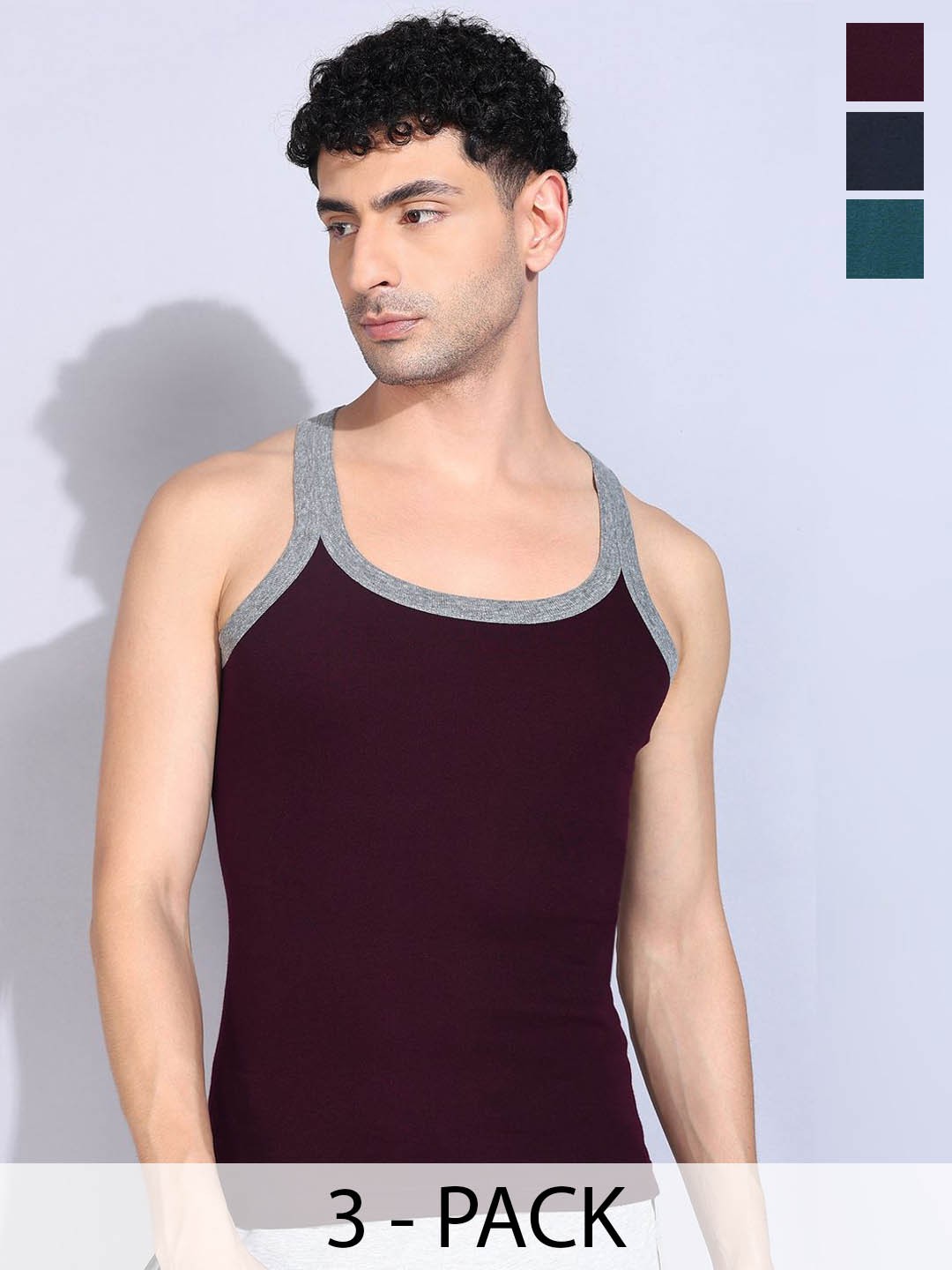 Dollar Bigboss Pack Of 3 Assorted Combed Cotton Racerback Gym Vest MBB-08-PO3-CO1-S25
Dollar Bigboss Pack Of 3 Assorted Combed Cotton Racerback Gym Vest MBB-08-PO3-CO1-S25