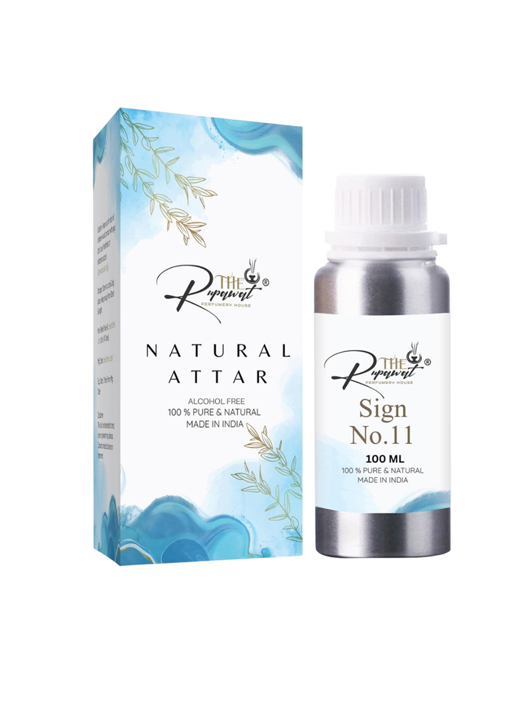 THE RUPAWAT Perfumery House Sign No.11 Natural & Alcohol-Free Attar - 100 ml, Transparent
THE RUPAWAT Perfumery House Sign No.11 Natural & Alcohol-Free Attar - 100 ml, Transparent