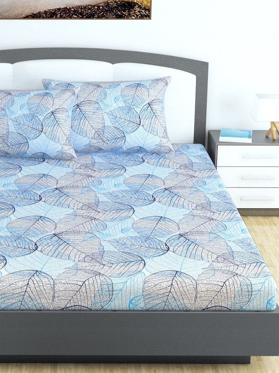 Divine Casa Classic Blue Geometric 144 TC Cotton Fitted King Bedsheet Set 1.85 m X 2 m
Divine Casa Classic Blue Geometric 144 TC Cotton Fitted King Bedsheet Set 1.85 m X 2 m
