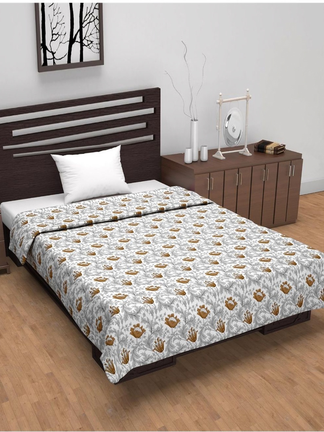 Divine Casa Emrald Brown & White Floral Printed AC Room 120 GSM Cotton Single Bed Dohar
Divine Casa Emrald Brown & White Floral Printed AC Room 120 GSM Cotton Single Bed Dohar
