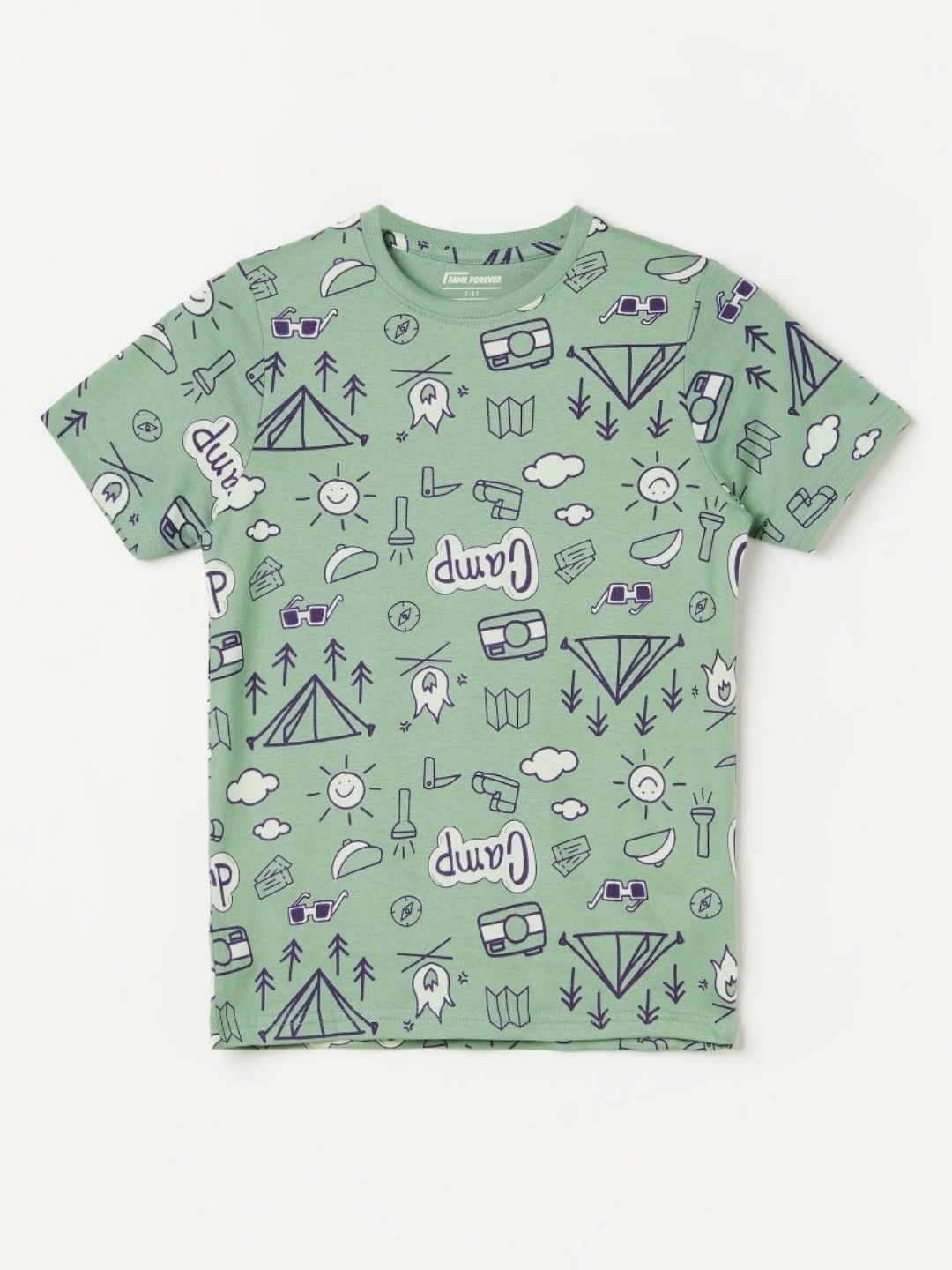 Fame Forever by Lifestyle Boys Conversational Printed Round Neck Cotton T-shirt, Green
Fame Forever by Lifestyle Boys Conversational Printed Round Neck Cotton T-shirt, Green