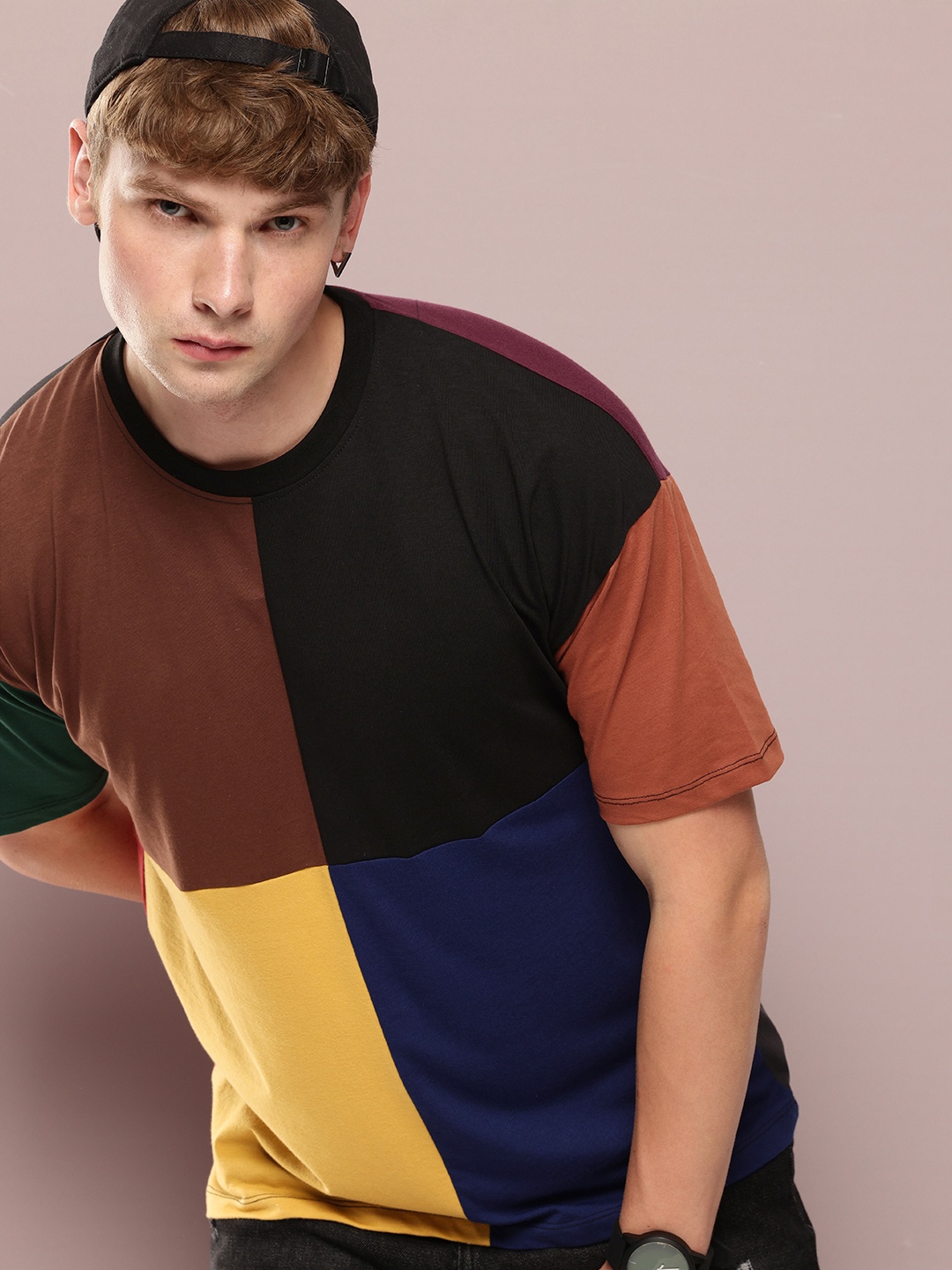 Kook N Keech Colourblocked Drop-Shoulder Sleeves Pure Cotton Relaxed Fit T-shirt, Multi
Kook N Keech Colourblocked Drop-Shoulder Sleeves Pure Cotton Relaxed Fit T-shirt, Multi