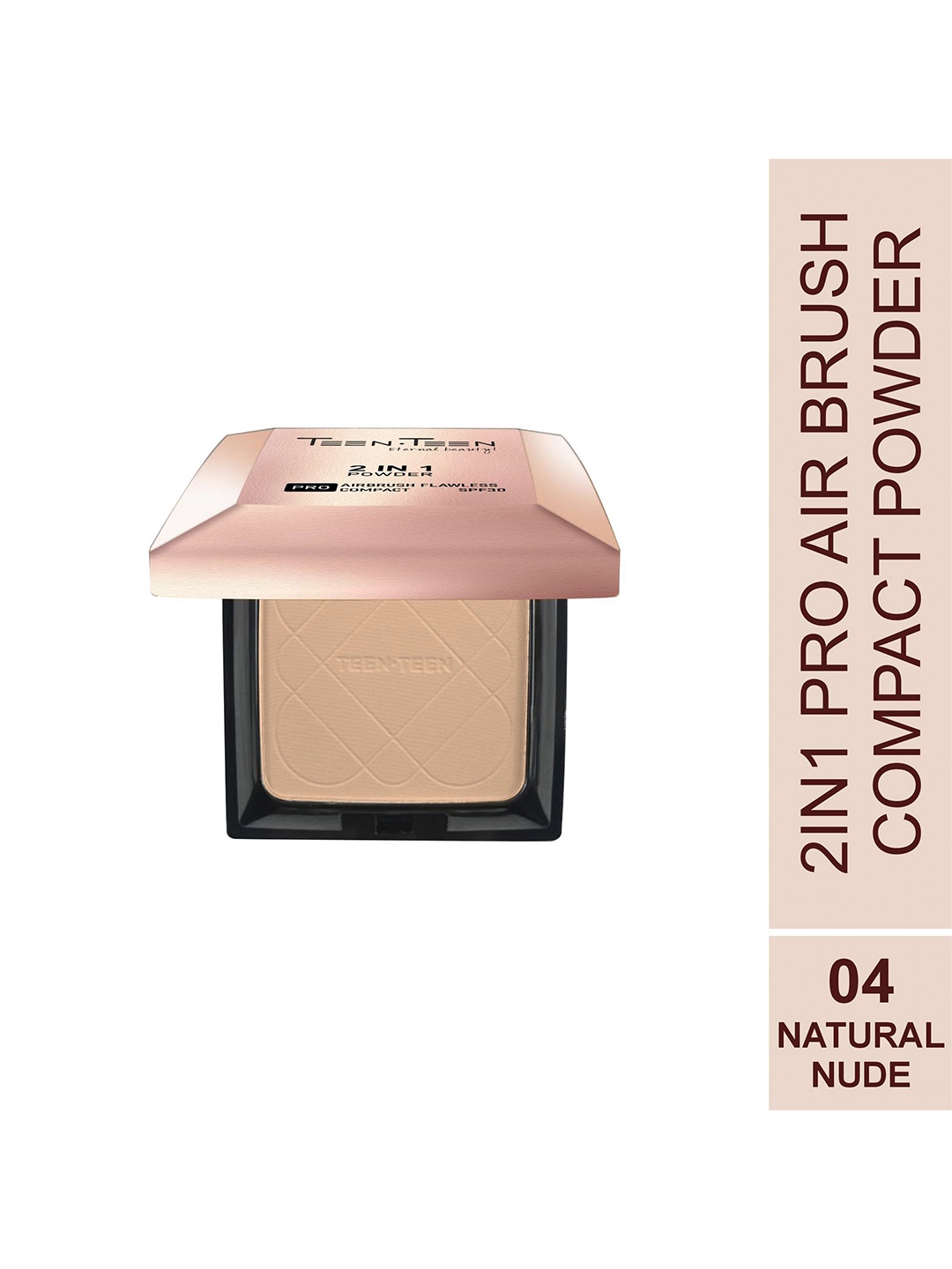 TEEN TEEN COSMETICS 2 In1 Air Brush SPF30 Compact Powder - 20 g- Natural Nude 04
TEEN TEEN COSMETICS 2 In1 Air Brush SPF30 Compact Powder - 20 g- Natural Nude 04