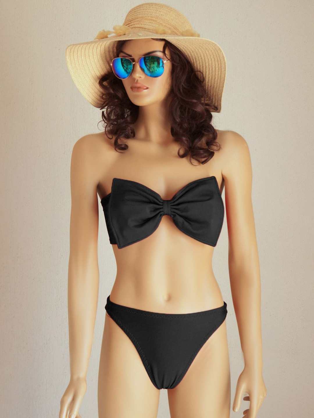 VAGHBHATT Women 2 Pieces Bow Swim Bikini Set, Black
VAGHBHATT Women 2 Pieces Bow Swim Bikini Set, Black