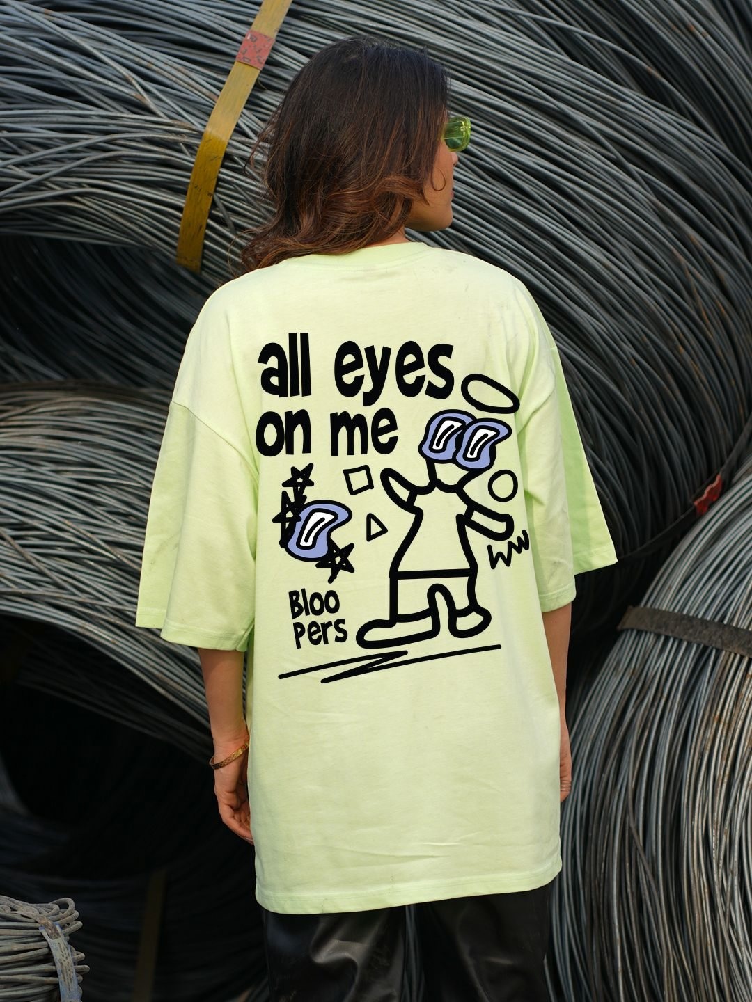 Bloopers Store Women Graphic Printed Round Neck Cotton Relaxed Fit T-shirt, Green
Bloopers Store Women Graphic Printed Round Neck Cotton Relaxed Fit T-shirt, Green