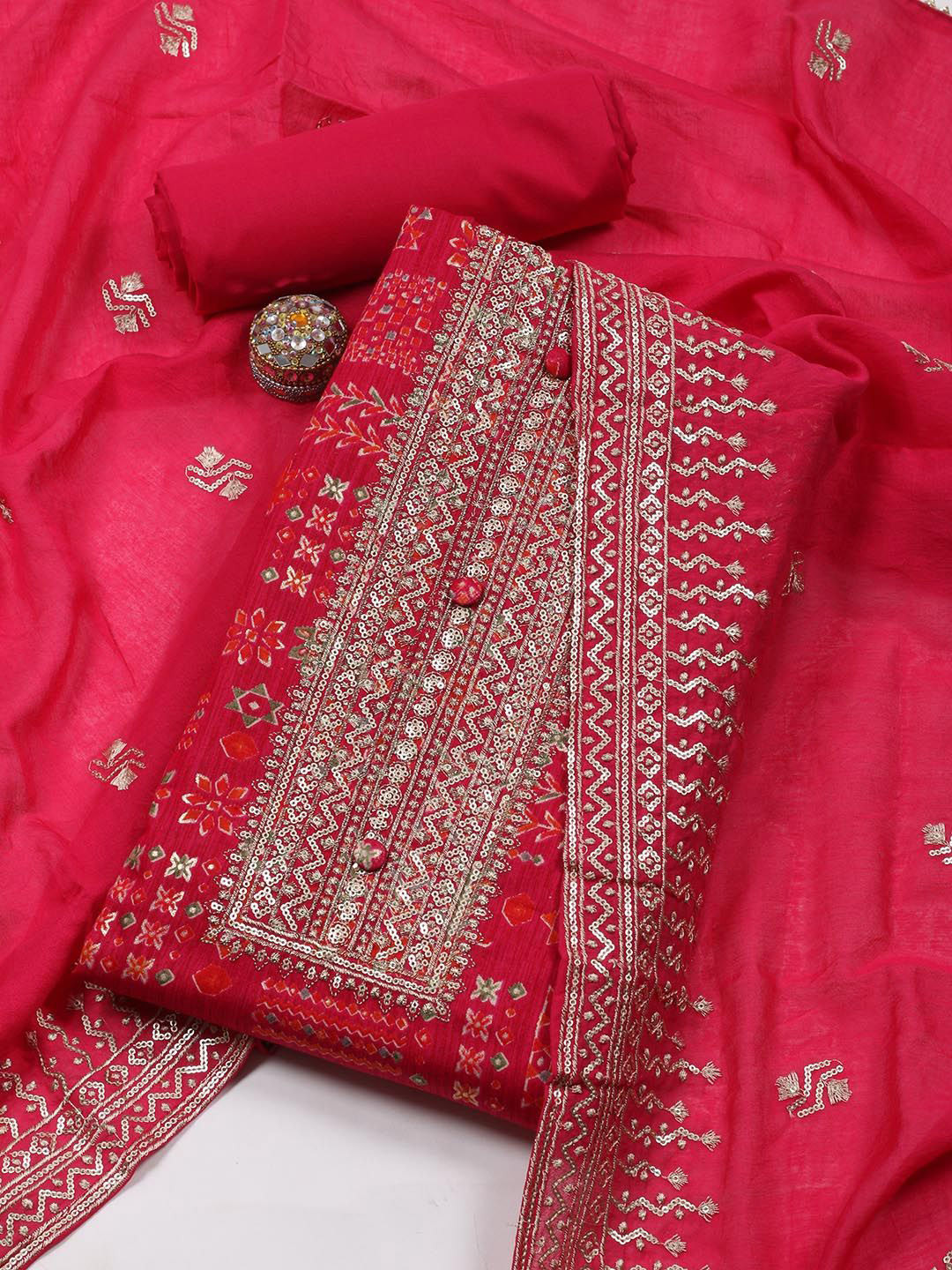 Meena Bazaar Ethnic Motifs Printed Sequinned Cotton Unstitched Dress Material, Pink
Meena Bazaar Ethnic Motifs Printed Sequinned Cotton Unstitched Dress Material, Pink