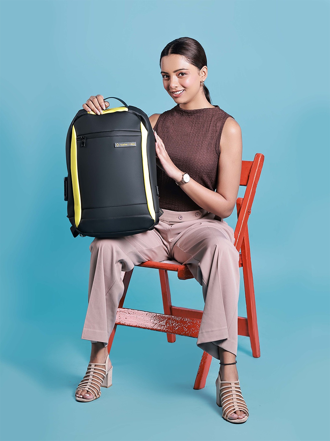 Nasher Miles Madison 22L Polyester Laptop Backpack with Number Lock & USB charging, Black
Nasher Miles Madison 22L Polyester Laptop Backpack with Number Lock & USB charging, Black