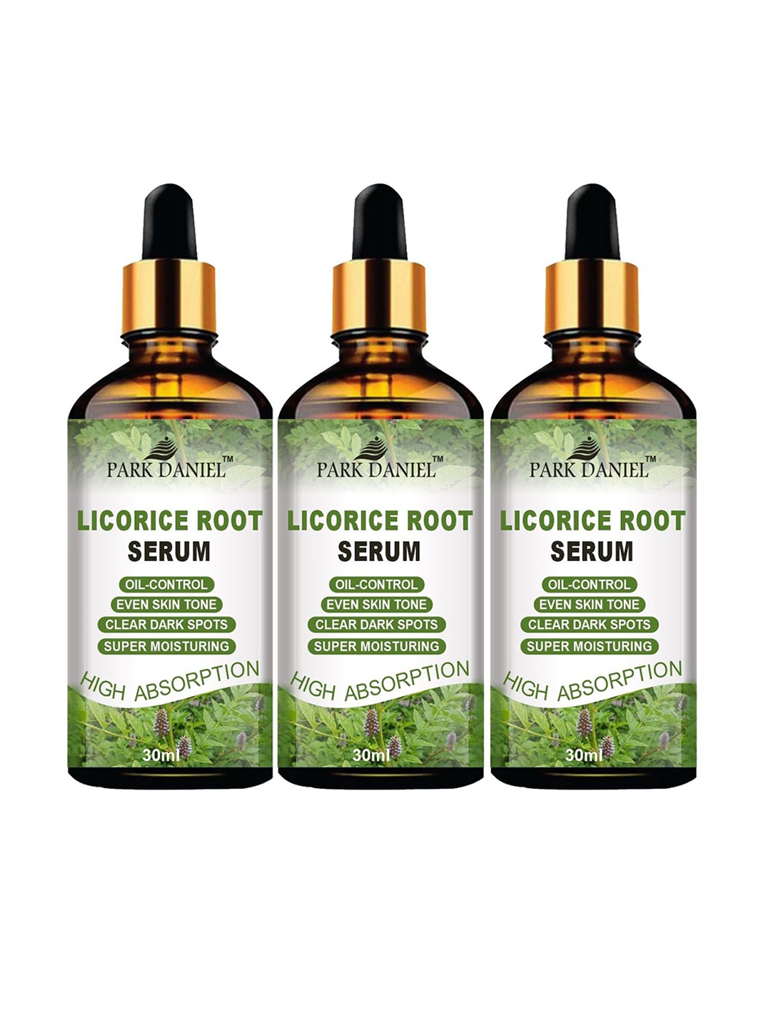 Park Daniel Set Of 3 Licorice Root Serum For Moisturization - 30 ml Each, Transparent
Park Daniel Set Of 3 Licorice Root Serum For Moisturization - 30 ml Each, Transparent
