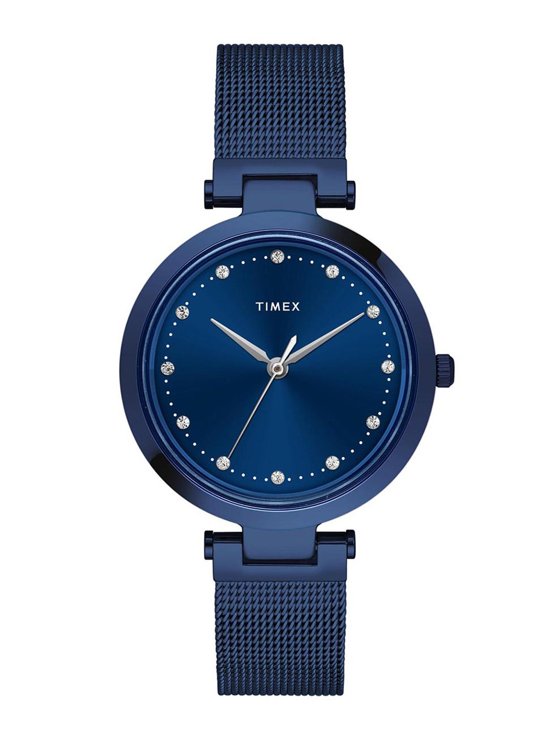 Timex Women Brass Embellished Dial & Stainless Steel Straps Analogue Multi Function Watch TWEL11827, Blue
Timex Women Brass Embellished Dial & Stainless Steel Straps Analogue Multi Function Watch TWEL11827, Blue