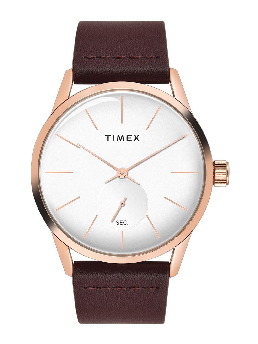 Timex Men Brass Dial & Leather Straps Analogue Multi Function Watch TWEG25505, Silver
Timex Men Brass Dial & Leather Straps Analogue Multi Function Watch TWEG25505, Silver