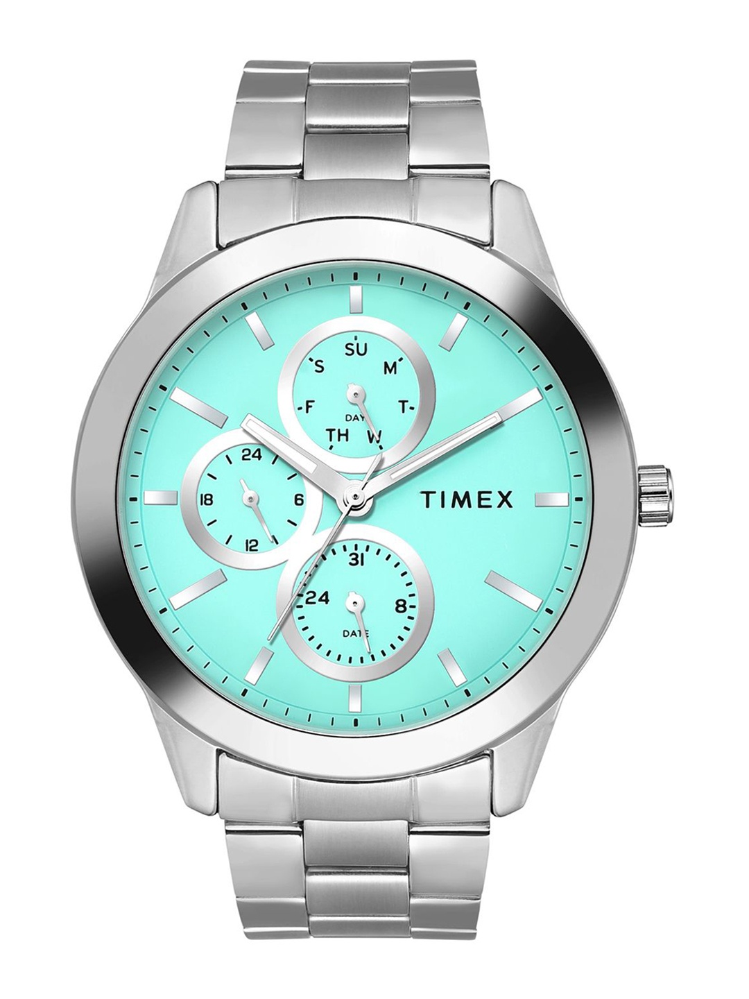 Timex Men Brass Patterned Dial & Stainless Steel Straps Analogue Multi Function Watch TWEG18520, Blue
Timex Men Brass Patterned Dial & Stainless Steel Straps Analogue Multi Function Watch TWEG18520, Blue
