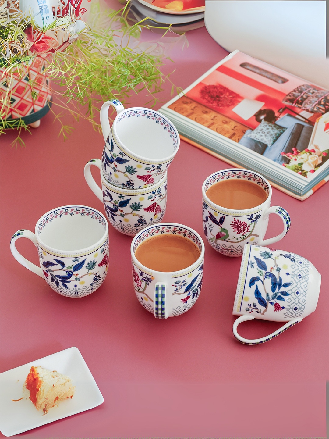 CLAY CRAFT Magique By The Wishing Chair White & Blue 6 Pieces Tulip Garden Zeal Cups 270ml
CLAY CRAFT Magique By The Wishing Chair White & Blue 6 Pieces Tulip Garden Zeal Cups 270ml
